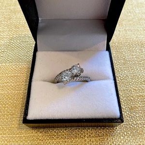 Diamonelle Sterling Silver Ring, size 7